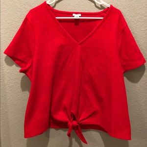Red J. Crew Factory blouse. 2XL